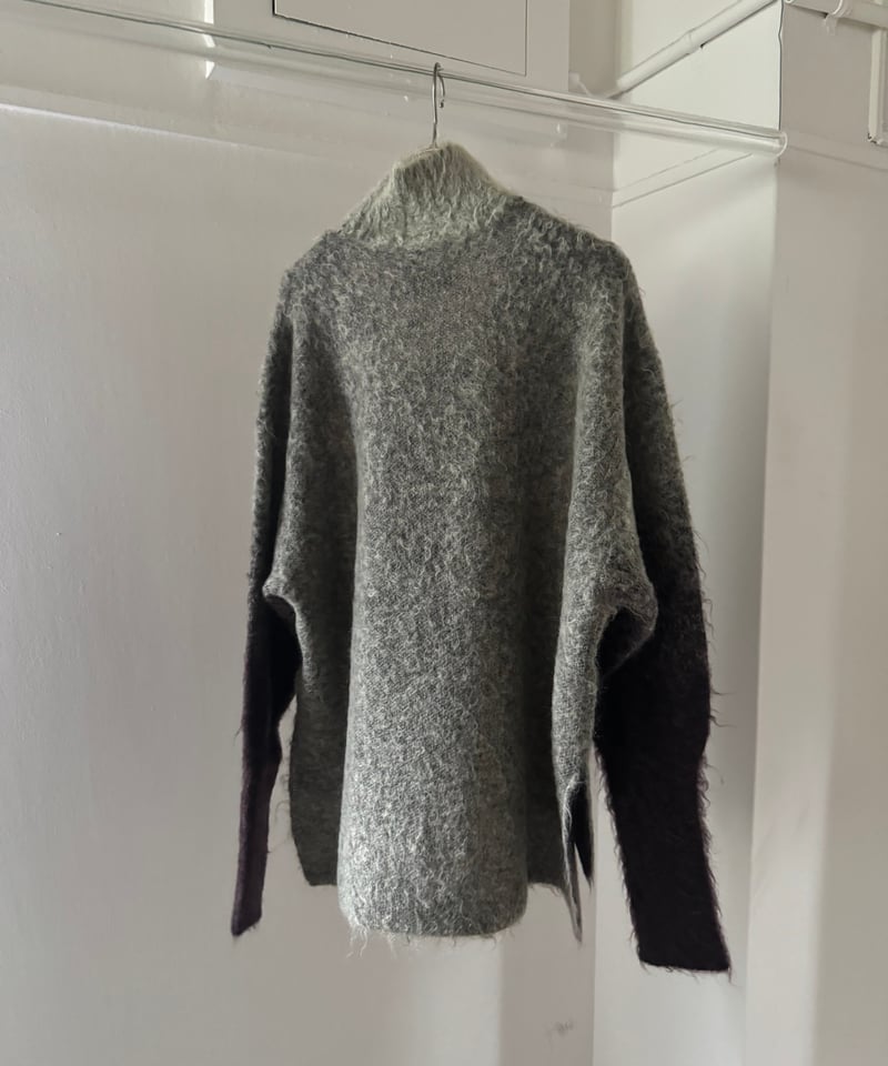 MUKASA / MOHAIR OPEN HIGHNECK KNIT | JURK MUKASA / MOHAIR OPEN HIGHNECK KNIT | JURK