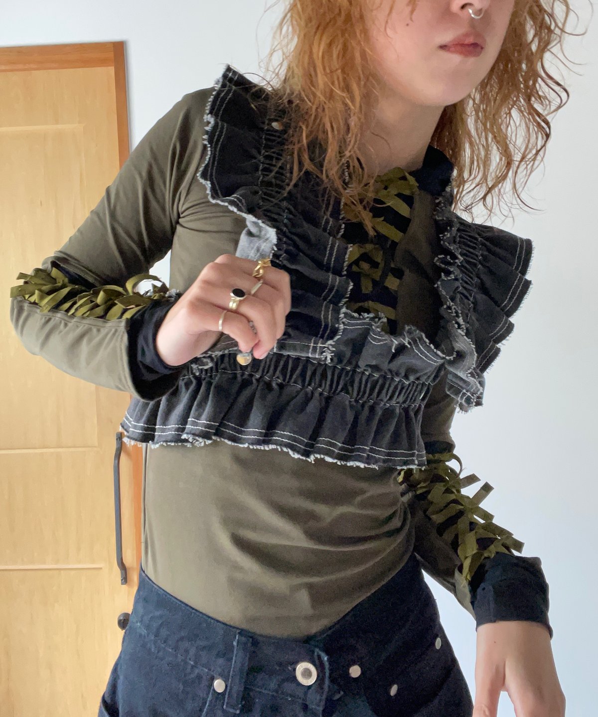 houga / 24ss jean frill belt