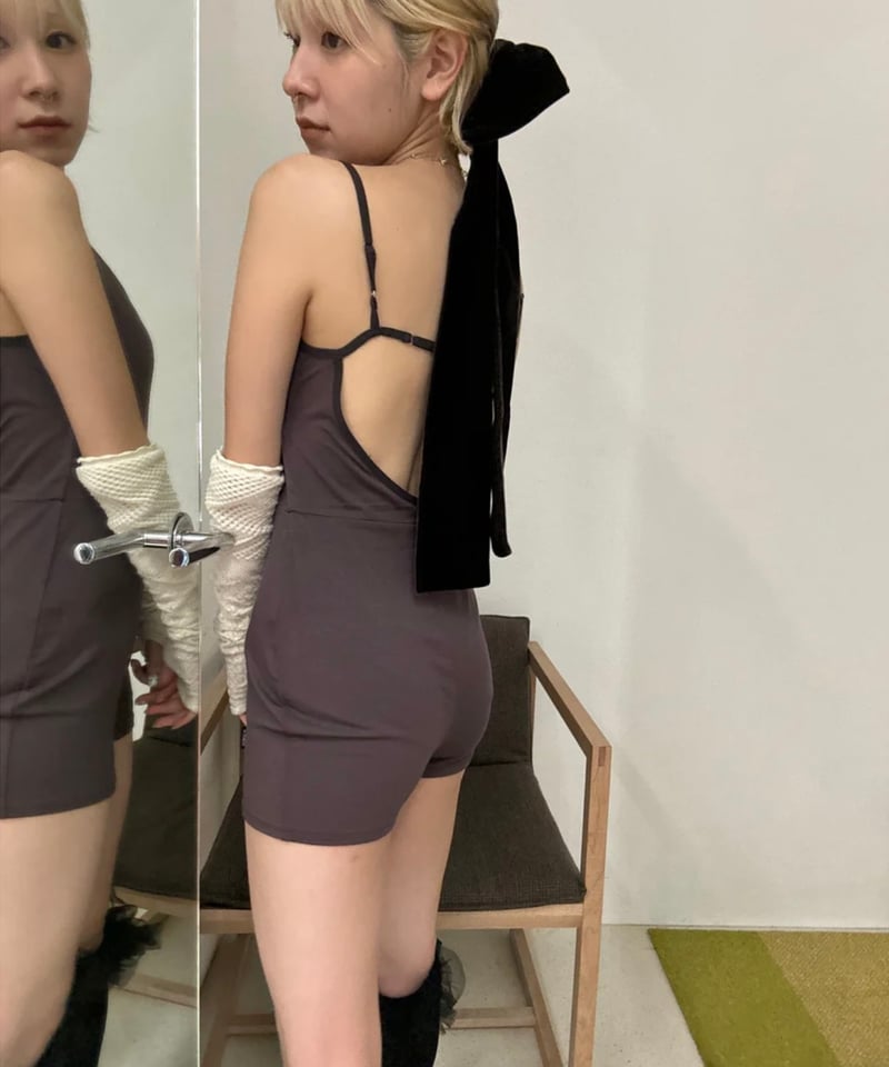 Determ; / Collagen Strappy Back Romper | JURK