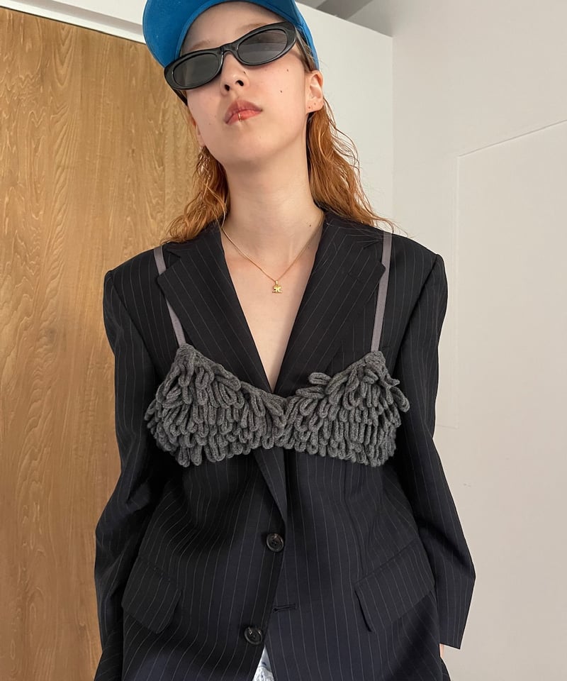 FUMIE=TANAKA knit loop bra