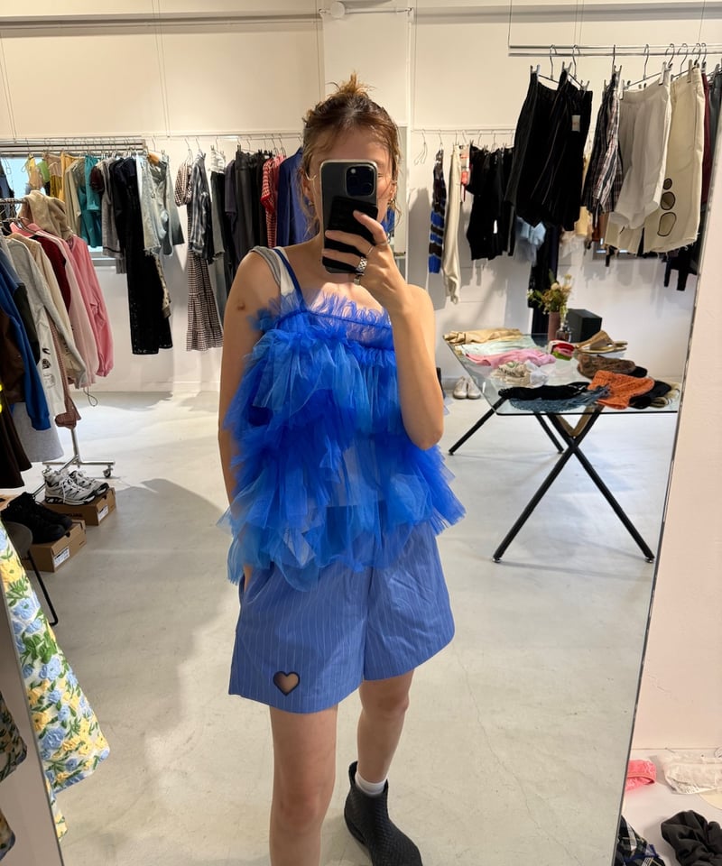 VIVIANO / Tulle cami top | JURK