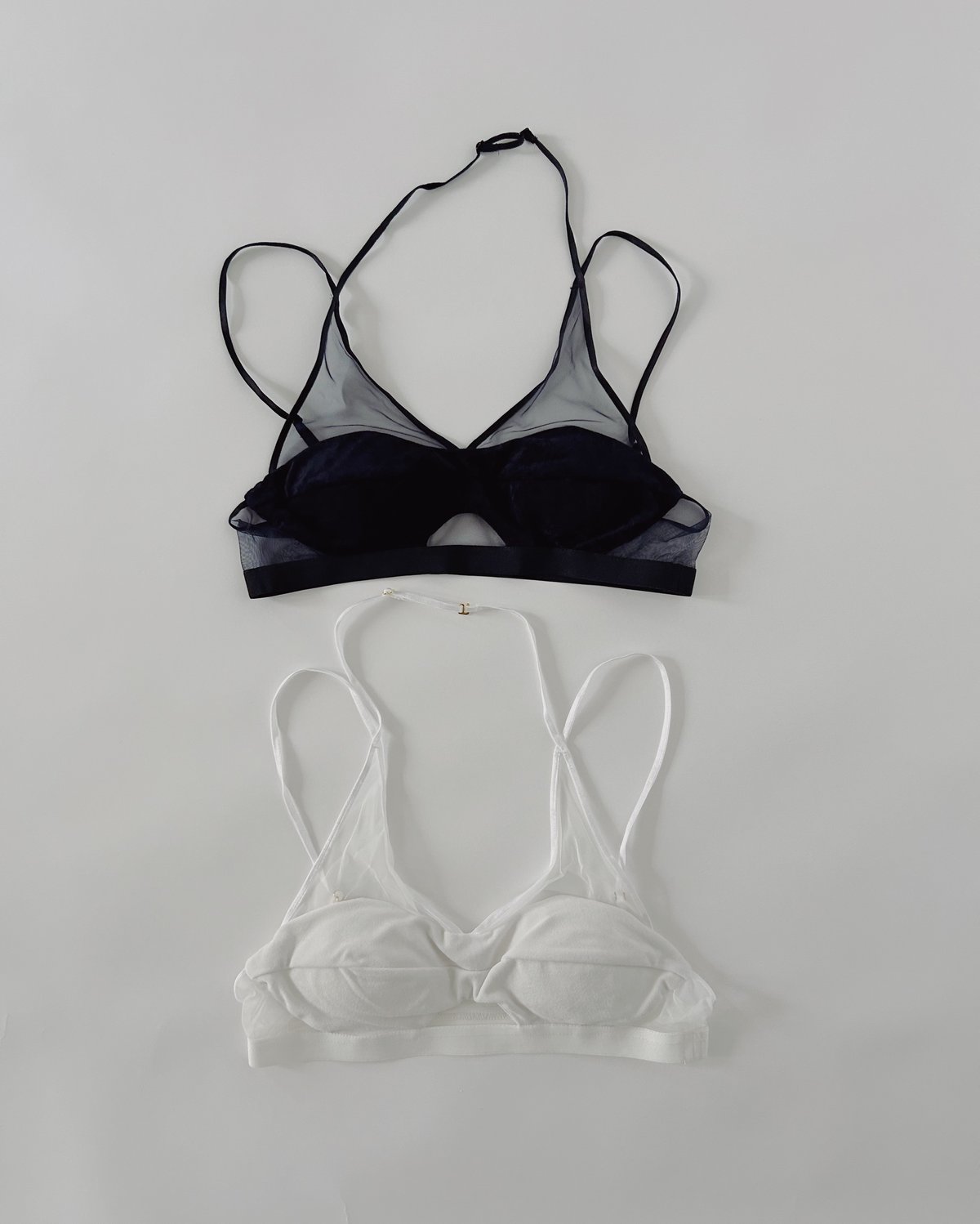 下着・アンダーウェア SHEER PANELED VELVET BRALETTE FETICO(フェティコ)のSHEER PANELED VELVET BRALETTE(ブラトップ)の