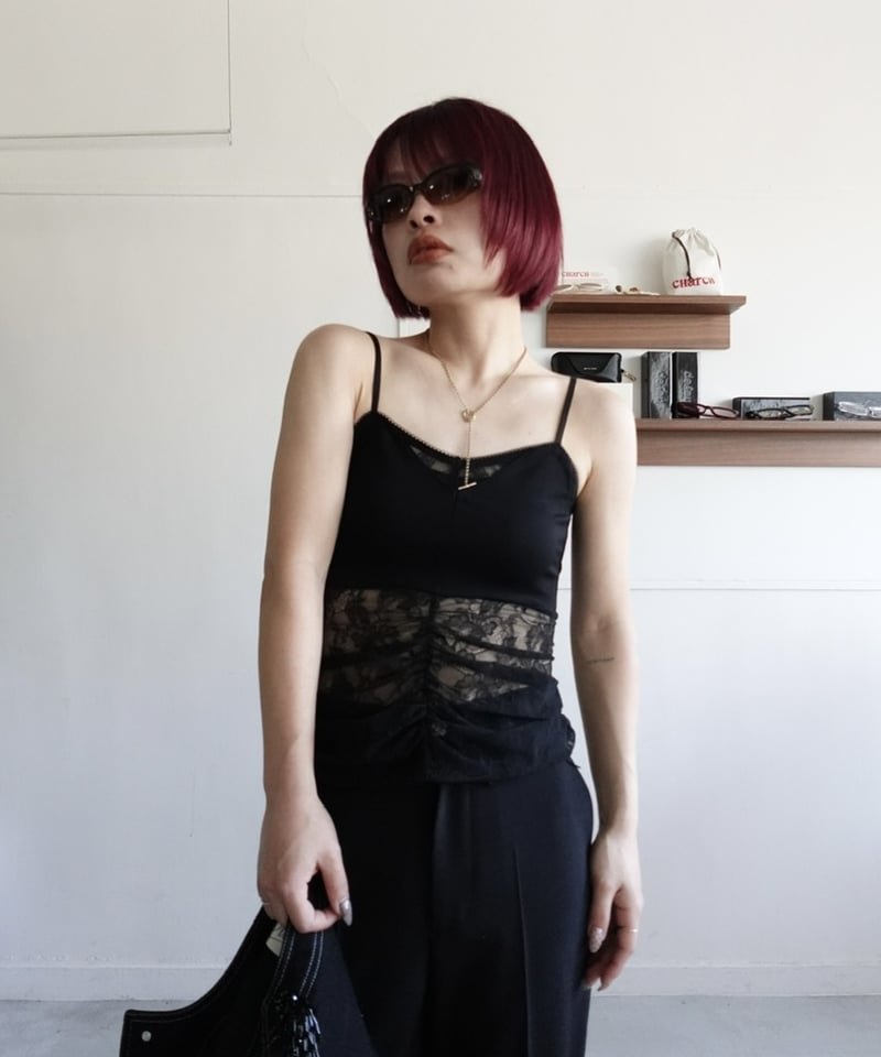 AKIKOAOKI / Layerd lace camisole | JURK
