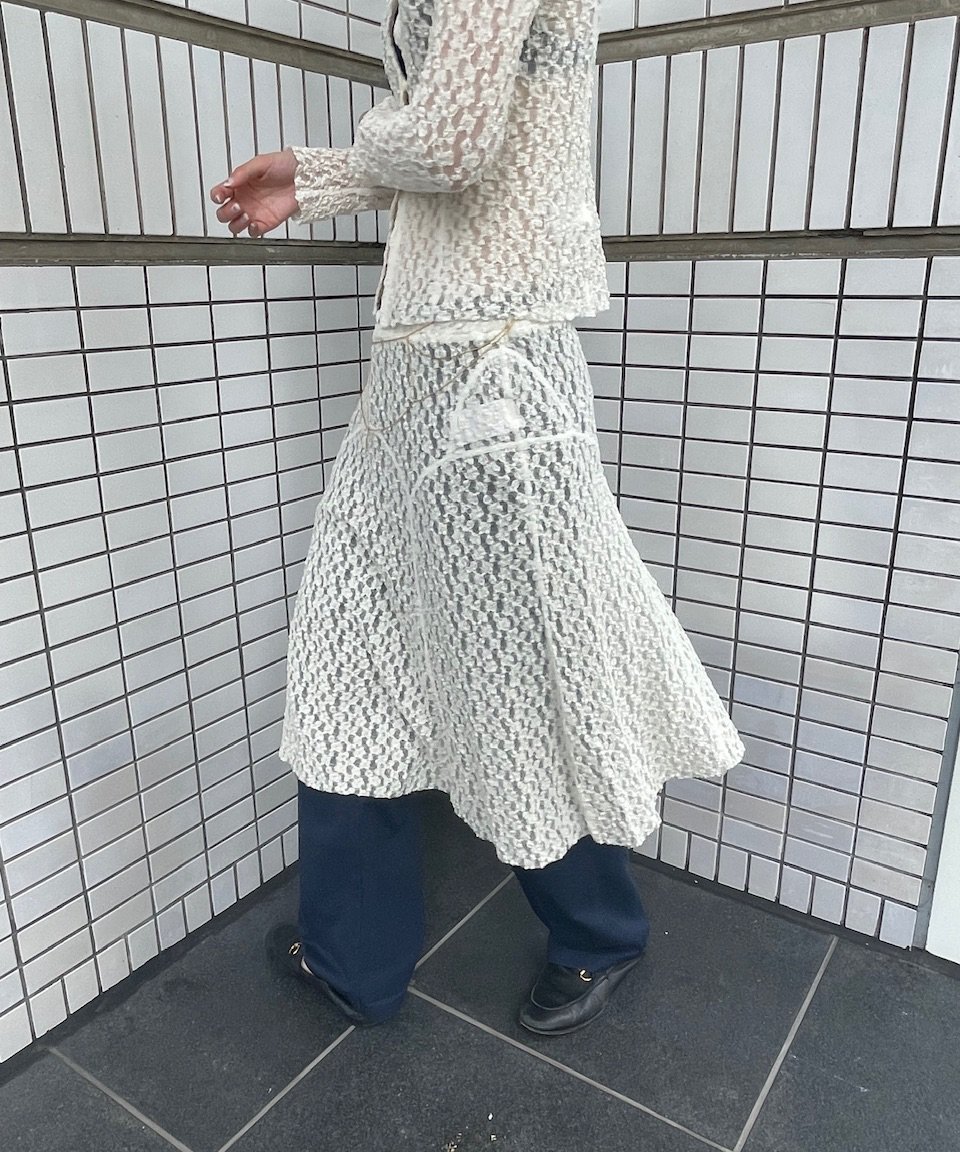 Little$uzie / Organic Shrink Lacee Panel Skir |
