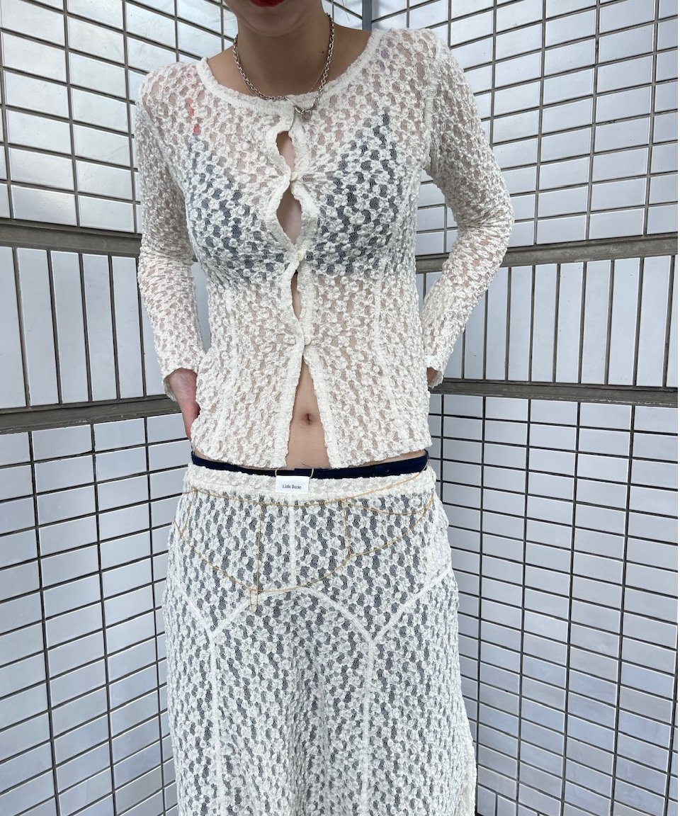 リトルスージー Organic Shrink Lace 2way Little $uzie / Organic Shrink Lace 2way Top | J