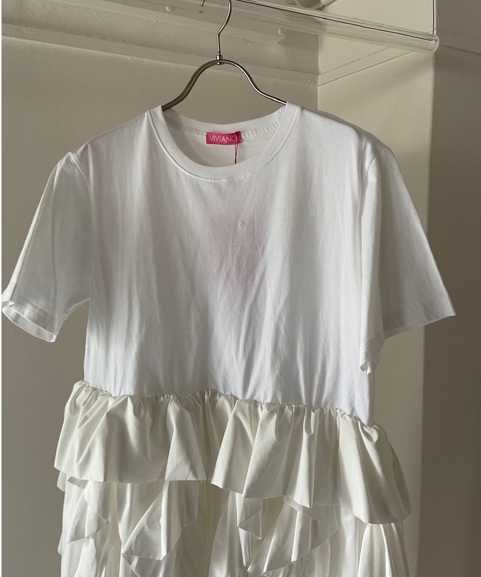 VIVIANO / Ruffle T-shirt | JURK
