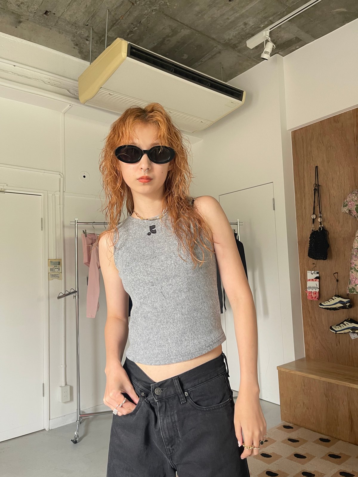 ★関税/送料込★Rest&Recreation★HAIRY KNIT TANK TOP Rest and Recreation / hairy knit tank top | JURK