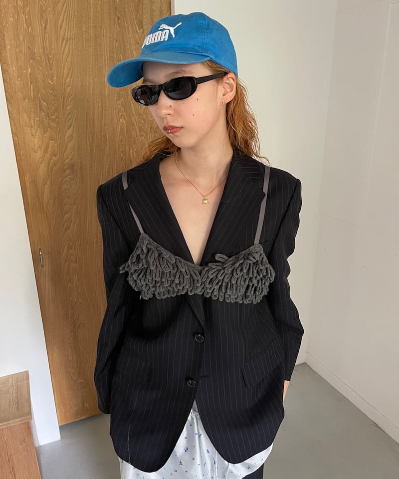 FUMIE=TANAKA / knit loop bra | JURK