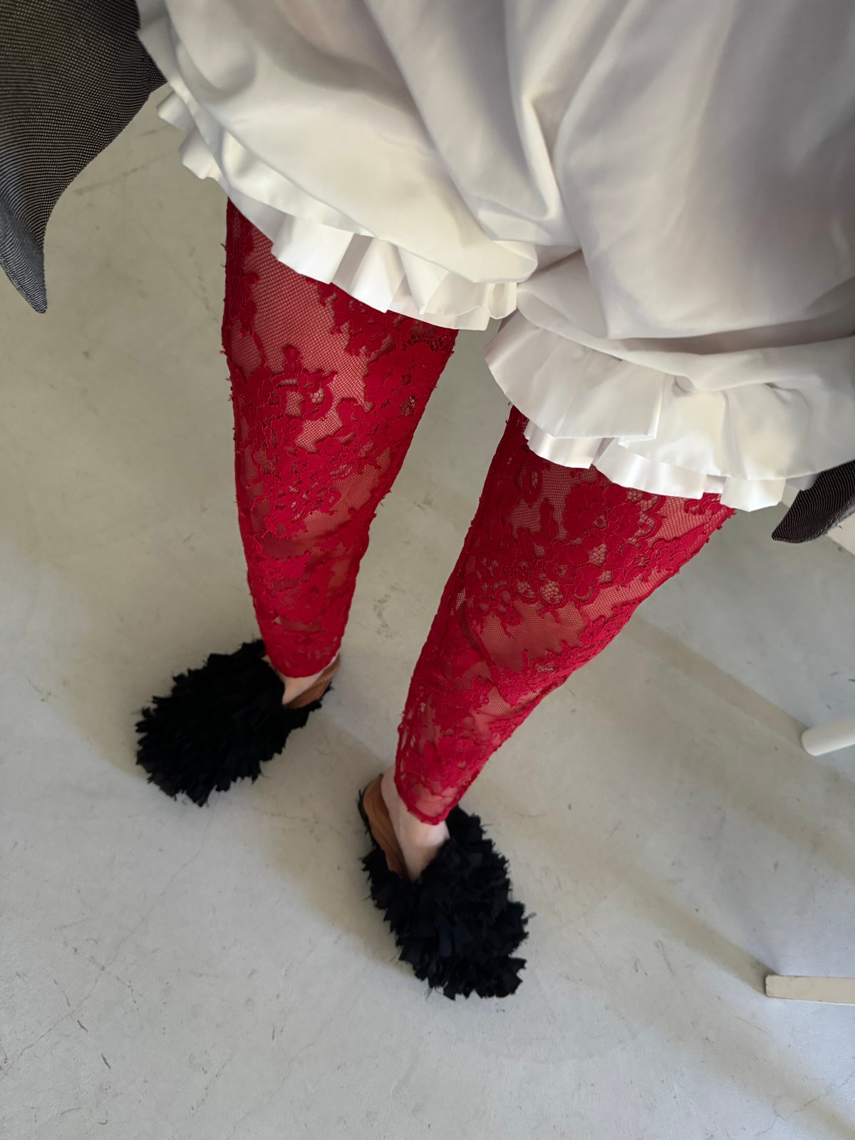 VIVIANO ハート柄　レギンス　VIVIANO ELASTIC PANTS VIVIANO パンツ 「VIVIANO/ヴィヴィアーノ」Heart Pattern pants