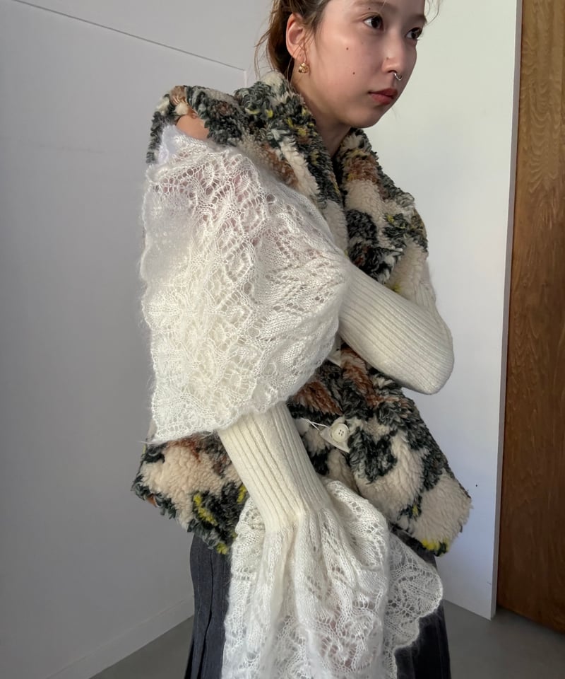 小物 FUMIE TANAKA 24aw / knit roop warmer 小物 FUMIE TANAKA 24aw / knit roop warmer FUMIE TANAKA 24aw