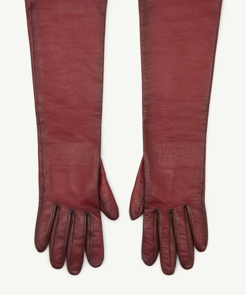 MM6 Maison Margiela / medium leather gloves | JURK