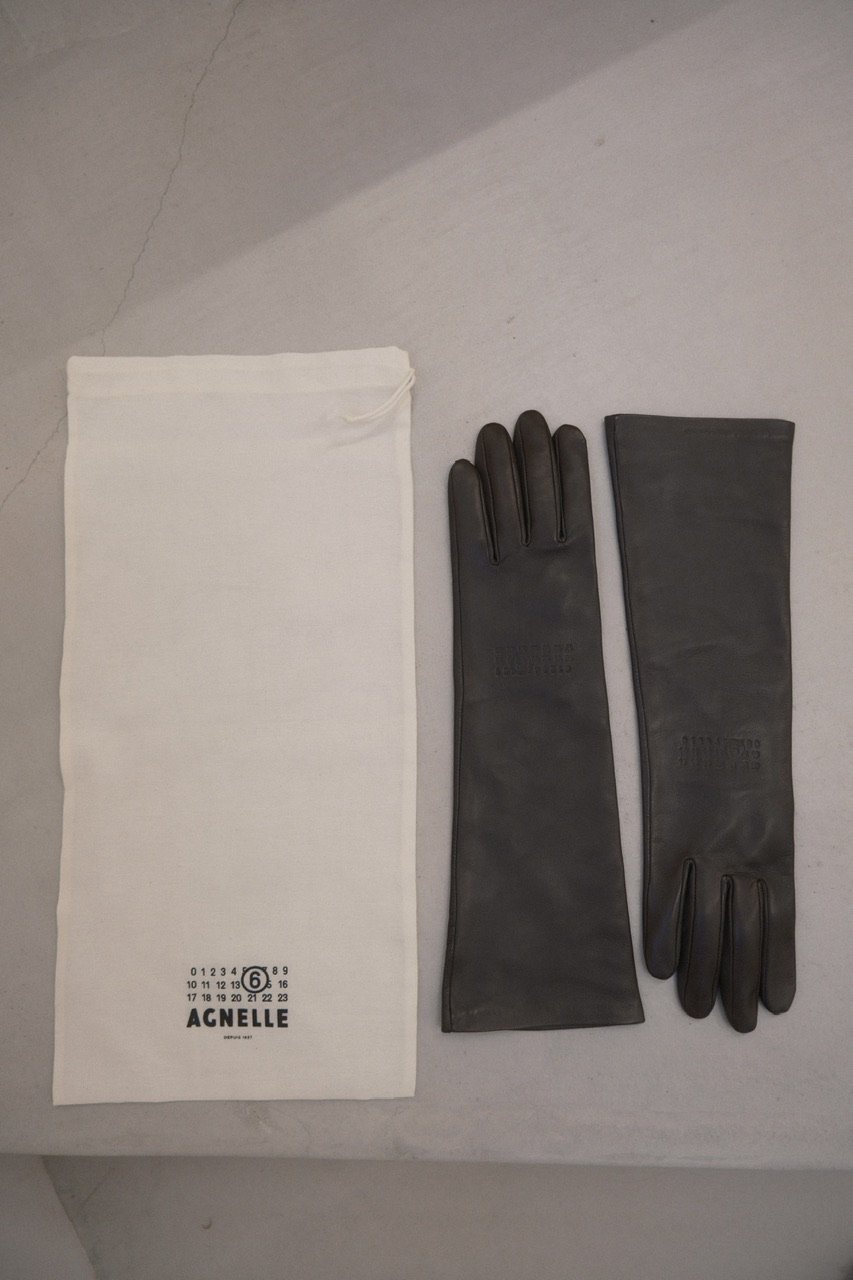 MM6 Maison Margiela / medium leather gloves | JURK