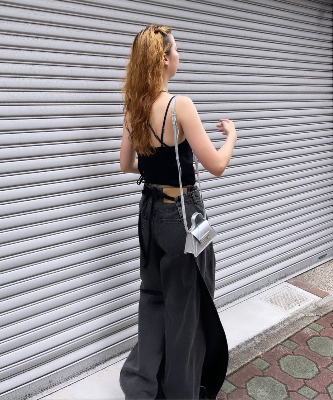 【MM6】asymmetry wideleg 5pockets jeans MM6 asymmetry wideleg 5pockets jeans