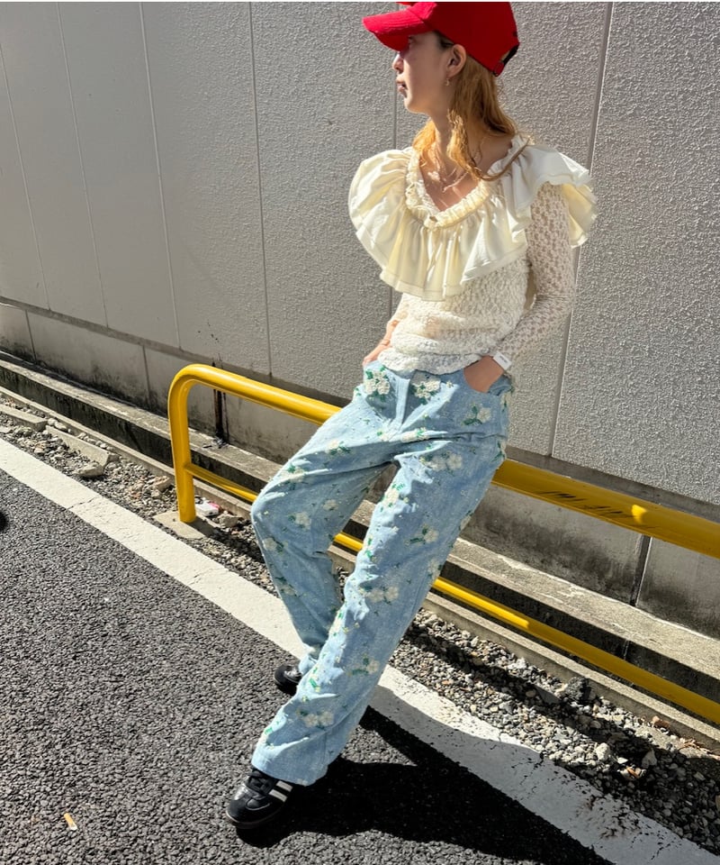 Dream sister jane / flower beads denim | JURK Dream sister jane / flower beads denim | JURK