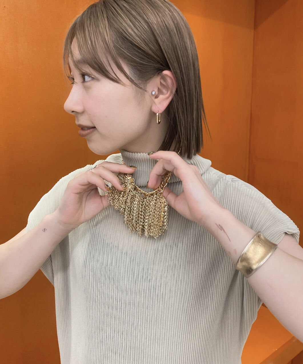 【FUMIE=TANAKA/フミエタナカ】チェーンブラ　ネックレス FUMIE=TANAKA/フミエタナカ】《STUDIOUS別注》チェーンブラ