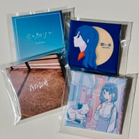 楽曲ジャケット風正方形缶バッジ