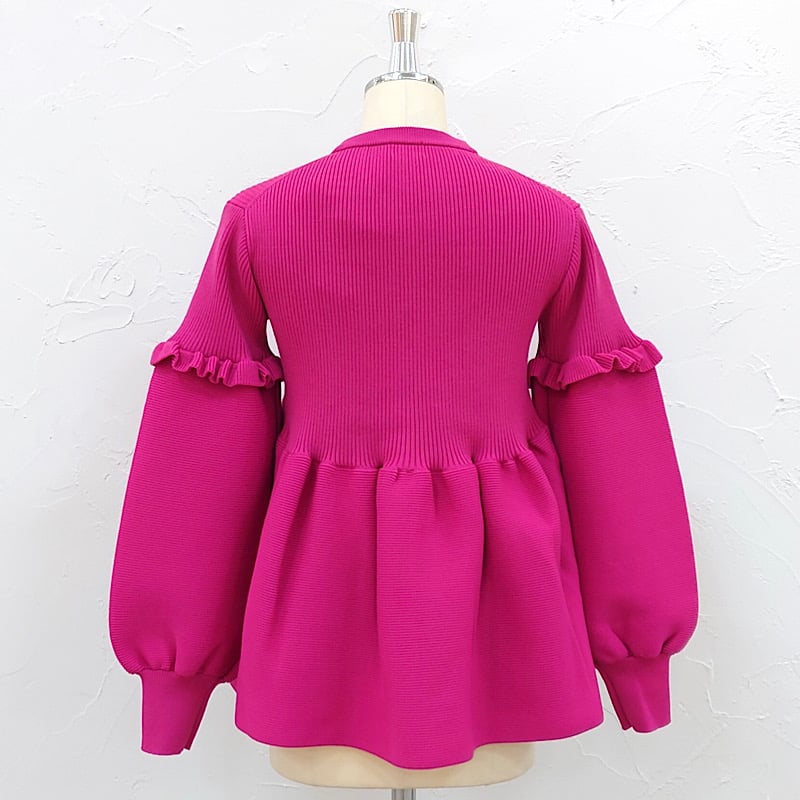 SONO】パフィースリーブニットカーディガン | SANS ET MONDE 