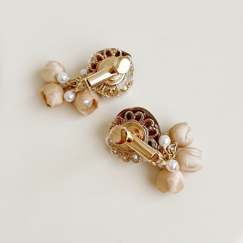 煌めくチョコレートティーイヤリング/ピアス | luumii accessory