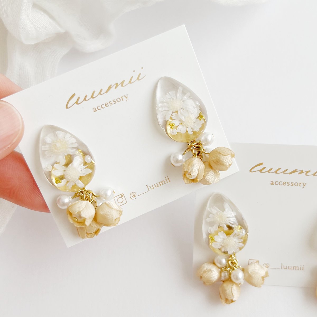 521】鉱石のピアス／イヤリング／スターフラワー 【公式通販】