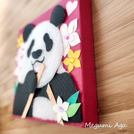 【制作終了☆展示のみ】【Gentle Panda Ri】【The Sun】｢ジェントルパンダ」｢サン｣リーリー&シンシン2点セット