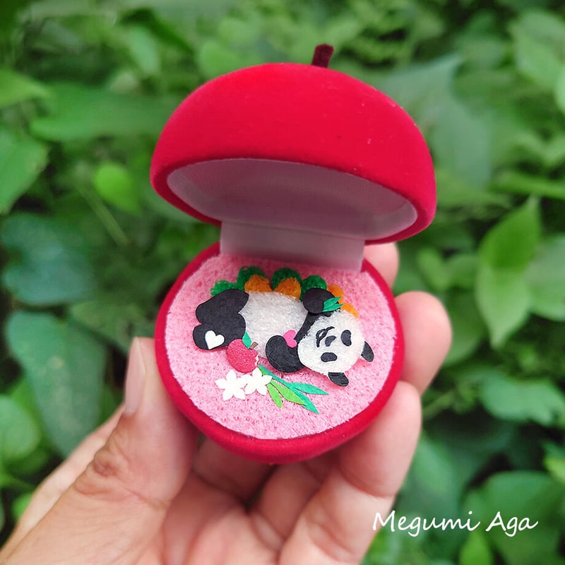 制作終了☆展示のみ】【パンダのおもちゃ箱☆4】「Hesoten in Apple