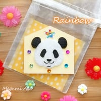 【制作終了☆展示のみ】「おまもりパンダ☆Rainbow」