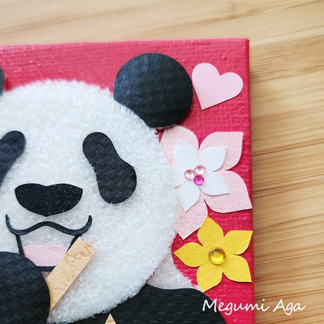 【制作終了☆展示のみ】【Gentle Panda Ri】【The Sun】｢ジェントルパンダ」｢サン｣リーリー&シンシン2点セット