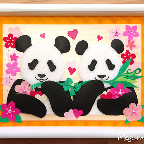 【制作終了☆展示のみ】【ハッピーパンダ】☆「Sakura to Momo」桜浜桃浜モデル