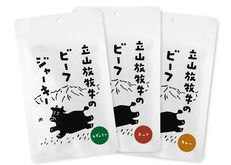 立山放牧牛のビーフジャーキー3種 | KASHIWA STORE