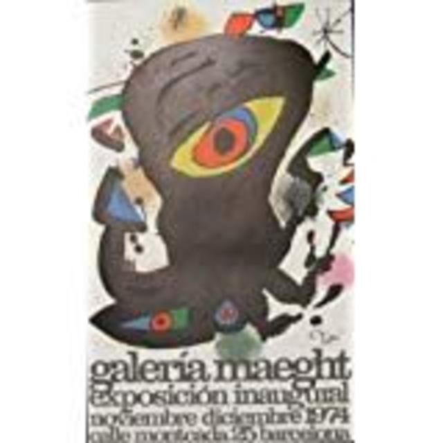 レア物 ジョアン・ミロ スペイン・バルセロナ展覧会 リトグラフ