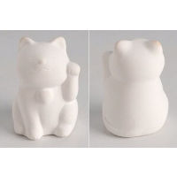 おえかき招き猫 左手 陶器製 | ゆめさん's STORE