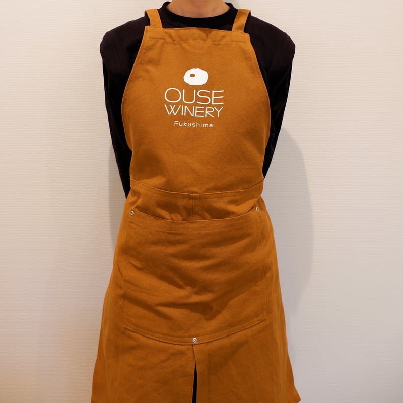 ロゴ入りワークエプロン | 日本ワインショップ「ふくしま逢瀬