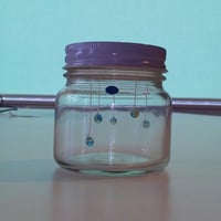 【送料がお得】「ビンの中の立体星座　カシオペヤ座」組立キット（青ビーズ／ビンなし）