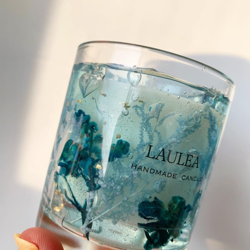 botanical aroma soy candle ターコイズブルー | LAULEA