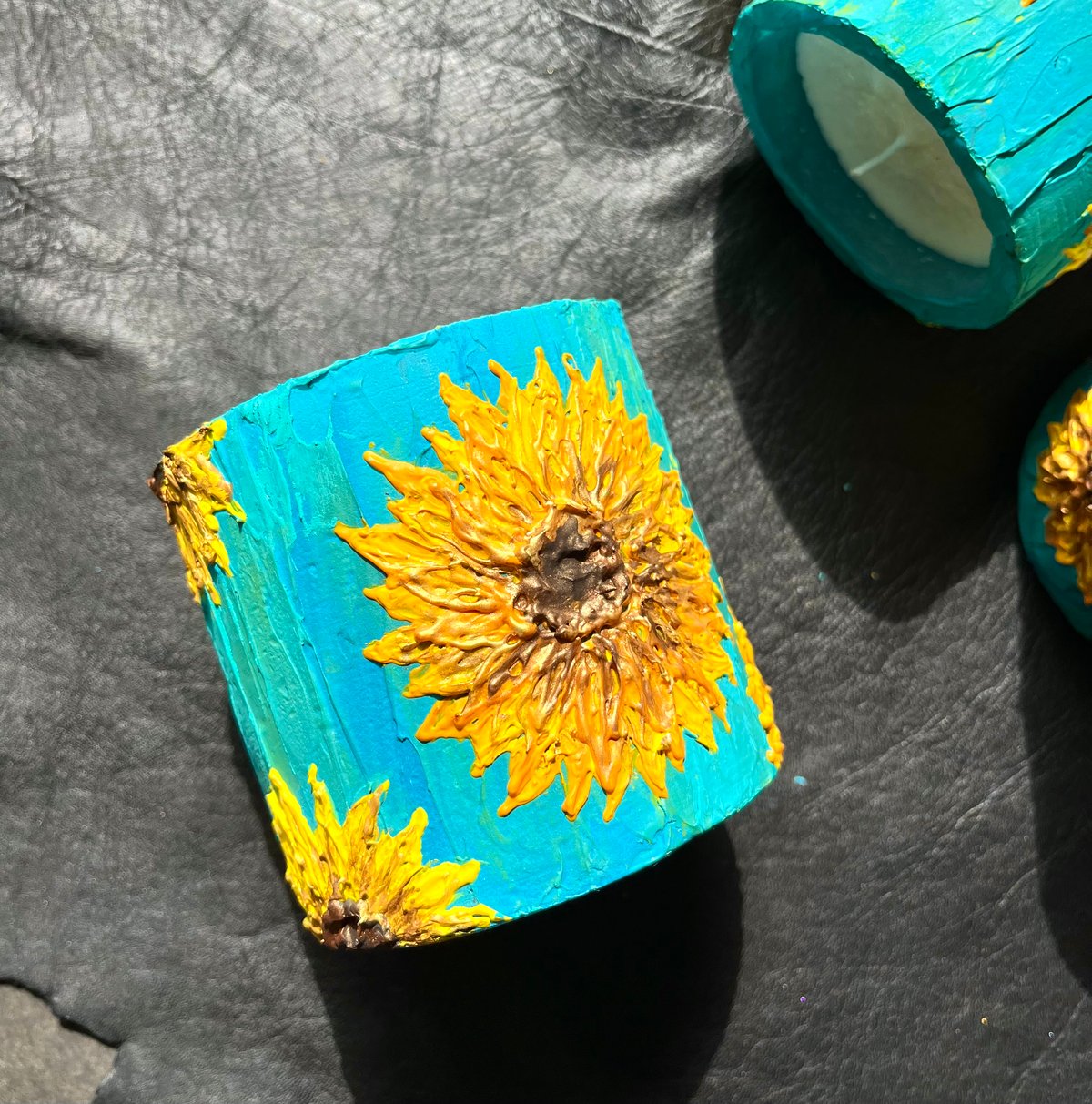 sunflower art candle ④ Lsize | LAULEA