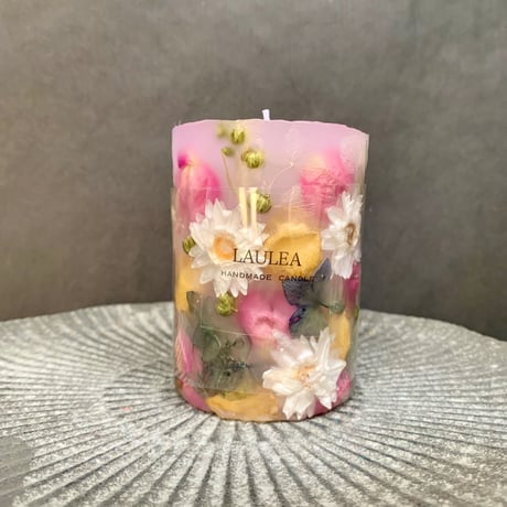 botanical  candle (pink) ①