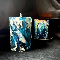 Blue wave candle ②