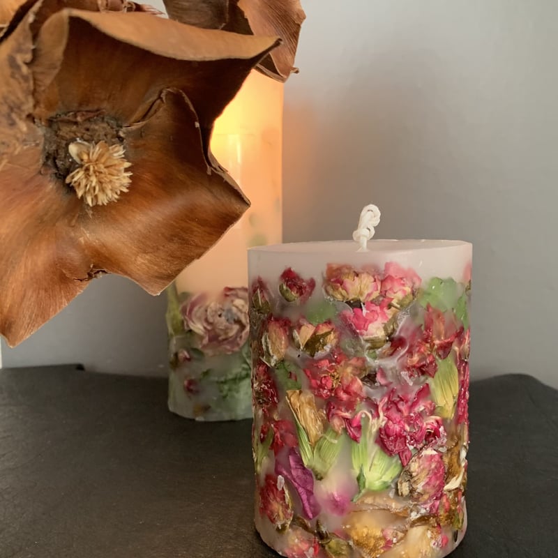 専用　ハンドメイドキャンドルホルダー　キャンドル　薔薇キャンドル 1_7590f931f8af587bf7461414e881