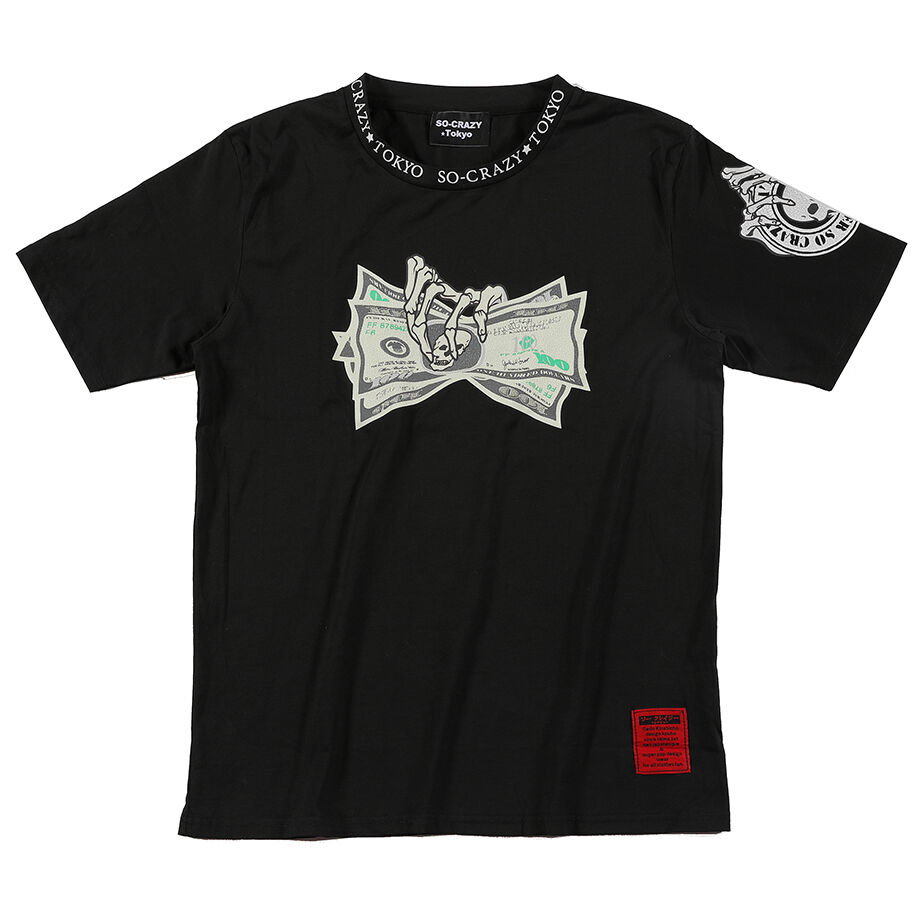 CRAZY-A Tシャツ 2枚セット まさかの女性に人気！お金を掴むDollar Tシャツ（3色）※SOT-0009 | SO