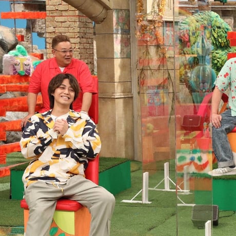 超有名お笑いコンビ「サンドイッチマン」の伊達さんがTVで着用！Smokeロックンロール開衿シャツ（3色）