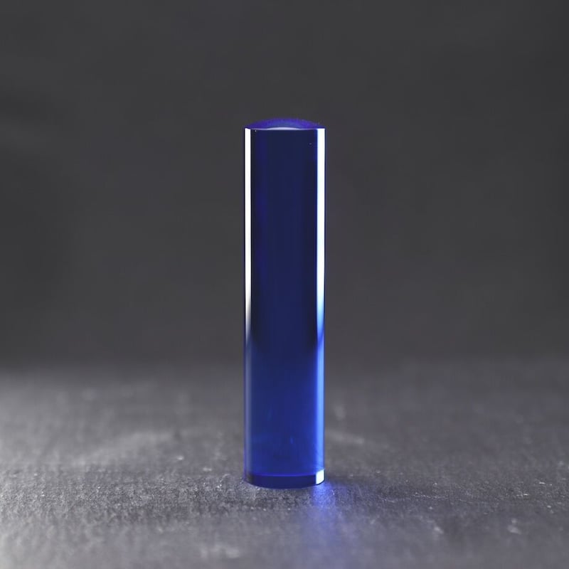 宝石印鑑】 ブルー水晶 印鑑 | そらのハンコ工房