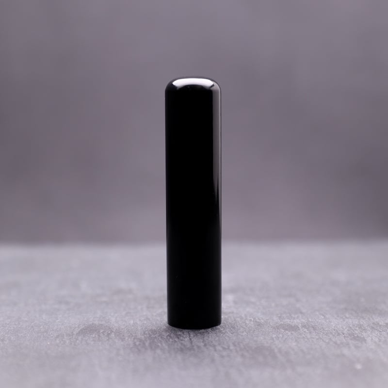 天然素材印鑑】 黒水牛芯持ち 印鑑 | そらのハンコ工房