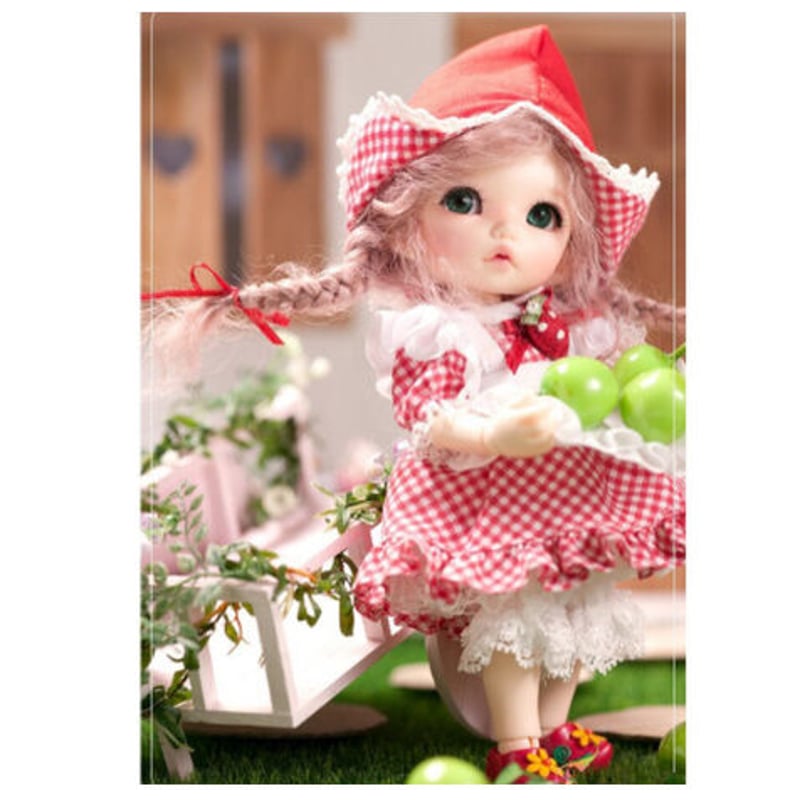 球体関節人形 美少女 寝てる 1/8 本体＋眼球＋メイクアップ済み BJD