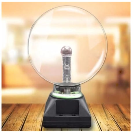 プラズマボール サンダーボール タッチセンシティブランプ 放電球 科学玩具 雷ボール 静電 マジックボール 装飾品 知育玩具 インテリア　8インチ