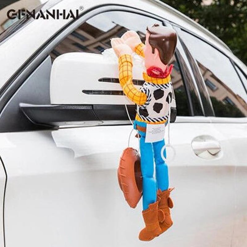 トイストーリー toy story ウッディ 車ぶら下がり しがみつき