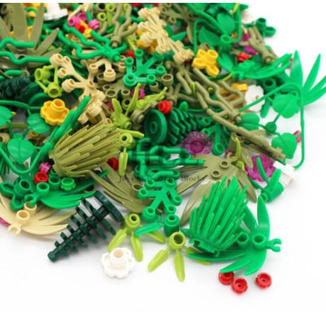 レゴ互換 植物 草 パーツ 100g 庭 ガーデン アクセサリー LEGO風 ブロックセット 知育玩具