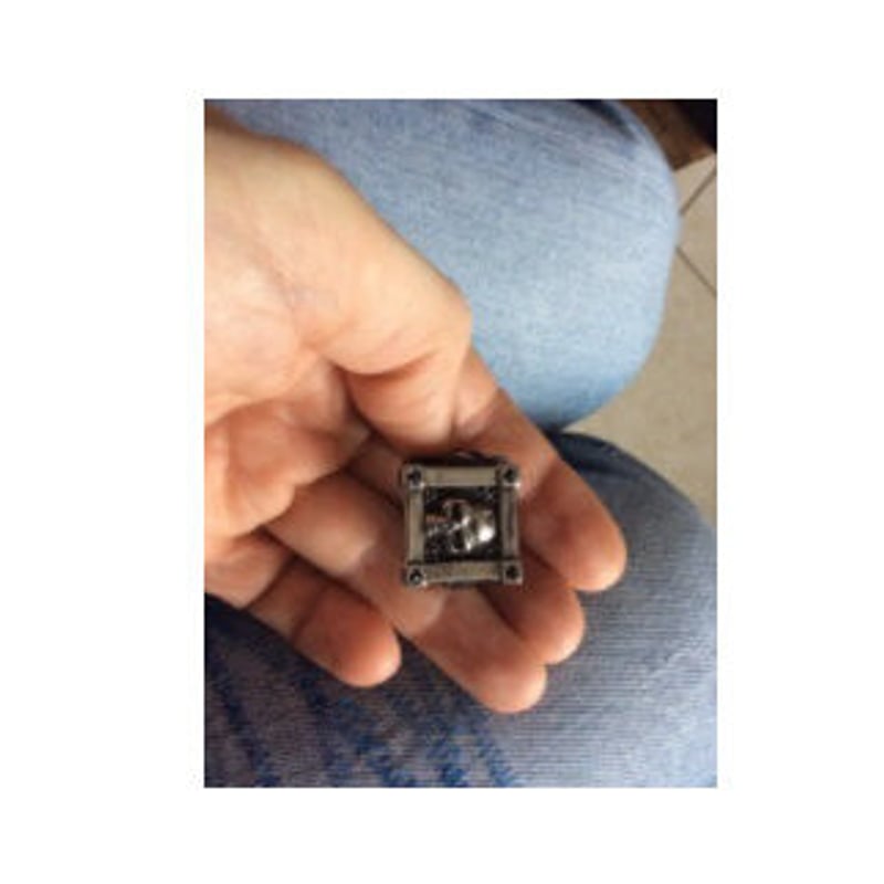 ゴシック スカル ステンレススチール シグネット リング | World