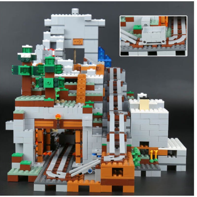 レゴ互換 マインクラフト 山の洞窟 21137 互換品 ブロックセット LEGO