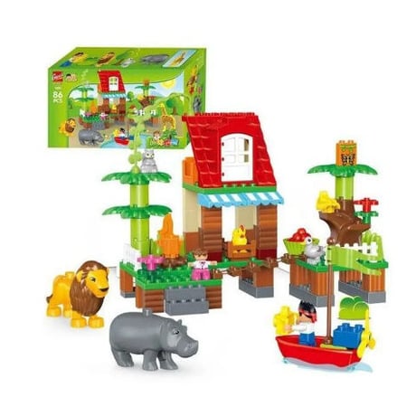 レゴデュプロのまち 互換ブロック 自然のどうぶつえんセット LEGO互換 おもちゃ ホビー