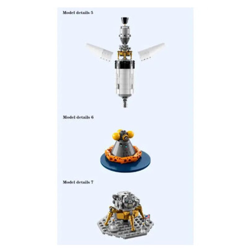 レゴ互換 アイデア NASA アポロ計画 サターンV 2009ピース 直径